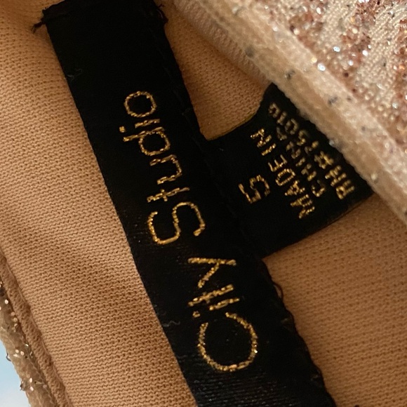 CITY STUDIO Womens Pink Glitter Evening Mini Skirt - Picture 5 of 5